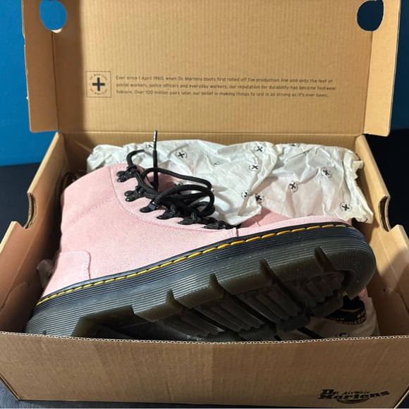 Dr. Martens Shoes - Dr. Martens Chalk Pink Combat Boots